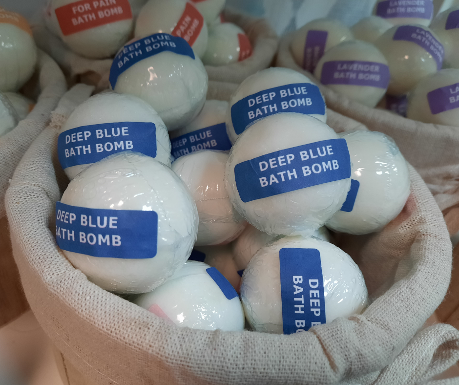 ALLEVIATE BATH PRODUCTS BATH BOMBS - DEEP BLUE