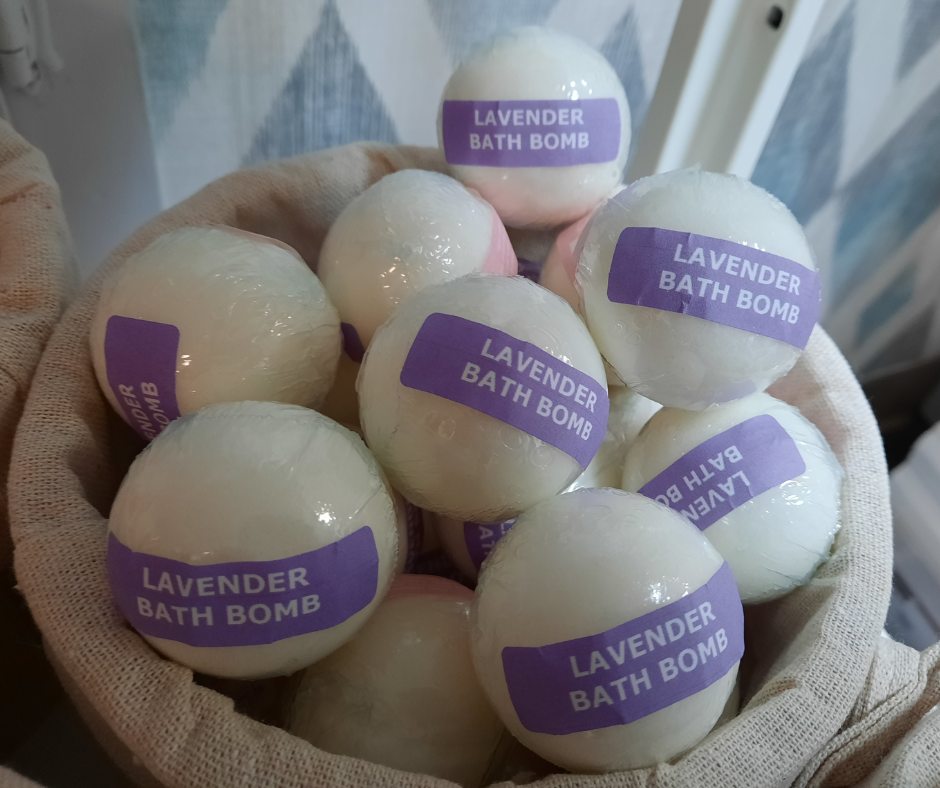 ALLEVIATE BATH PRODUCTS BATH BOMBS - LAVENDER
