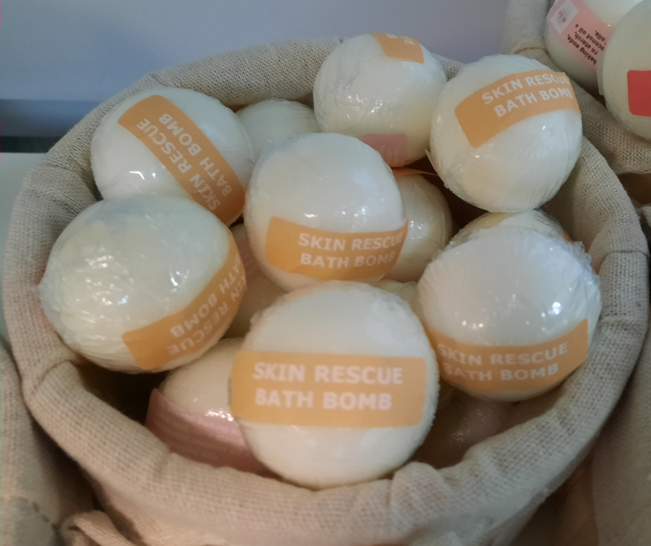 ALLEVIATE BATH PRODUCTS BATH BOMBS - SKIN RESCUE