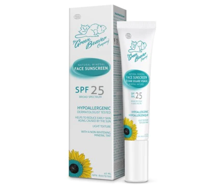GREEN BEAVER SPF25 FACE SUNSCREEN