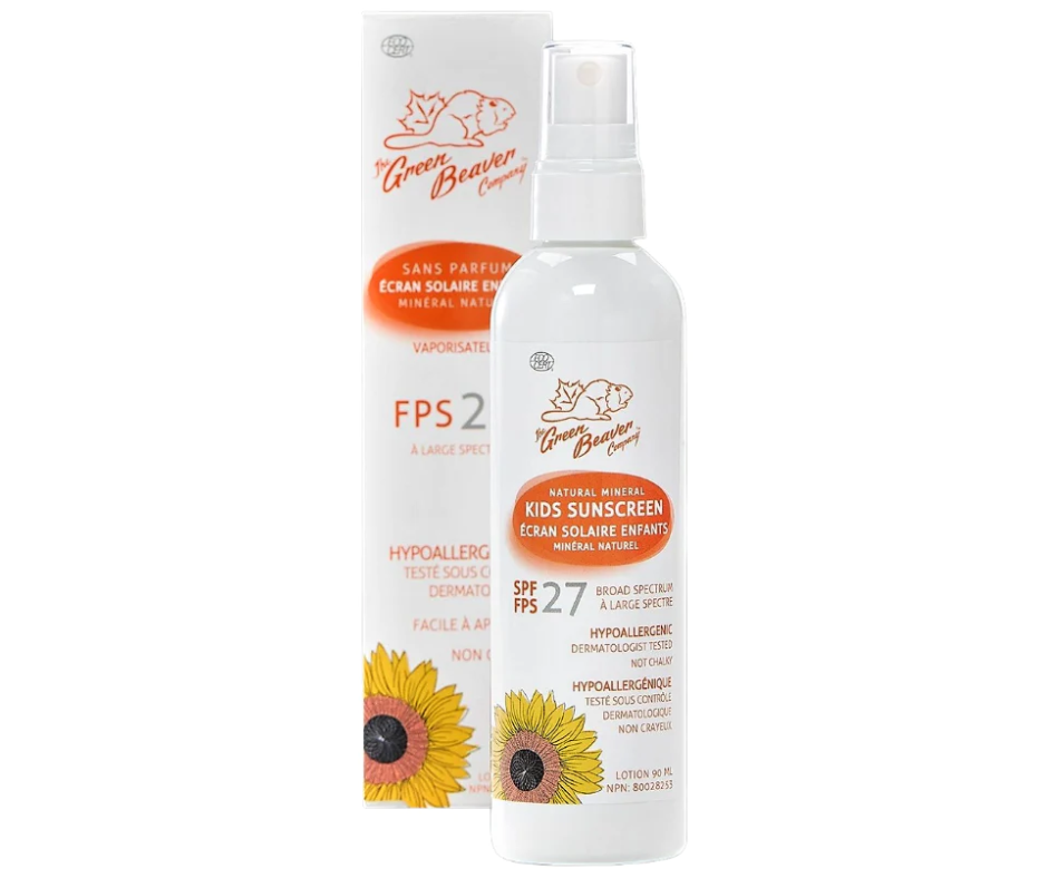 GREEN BEAVER SPF 27 KIDS SUNSCREEN SPRAY