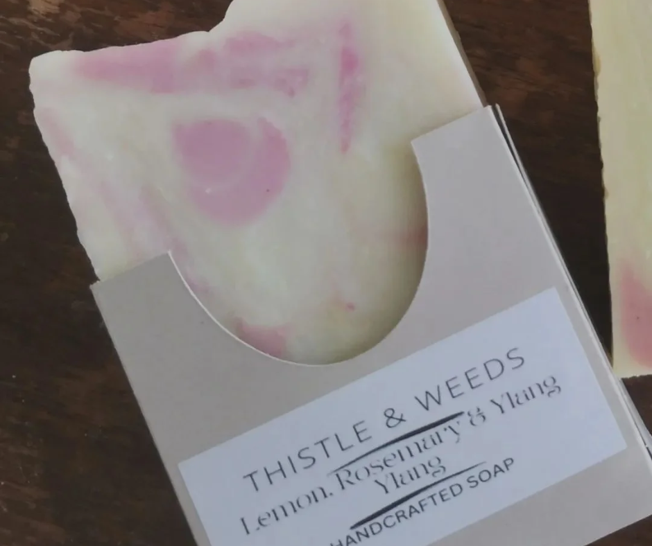 THISTLE AND WEEDS SOAPS - LEMON, ROSEMARY & YLANG YLANG