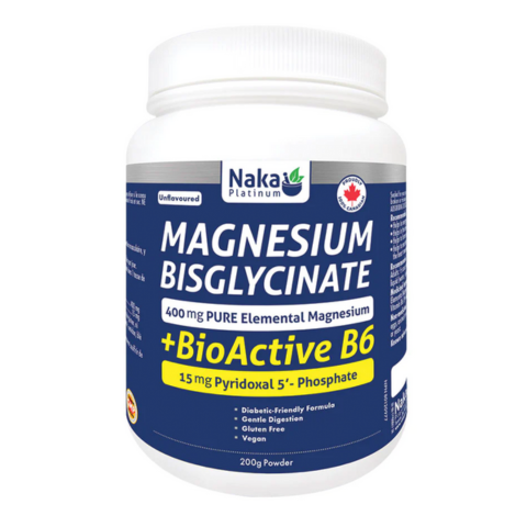 MAGNESIUM BISGLYCINATE 400mg + BIOACTIVE B-6 15mg