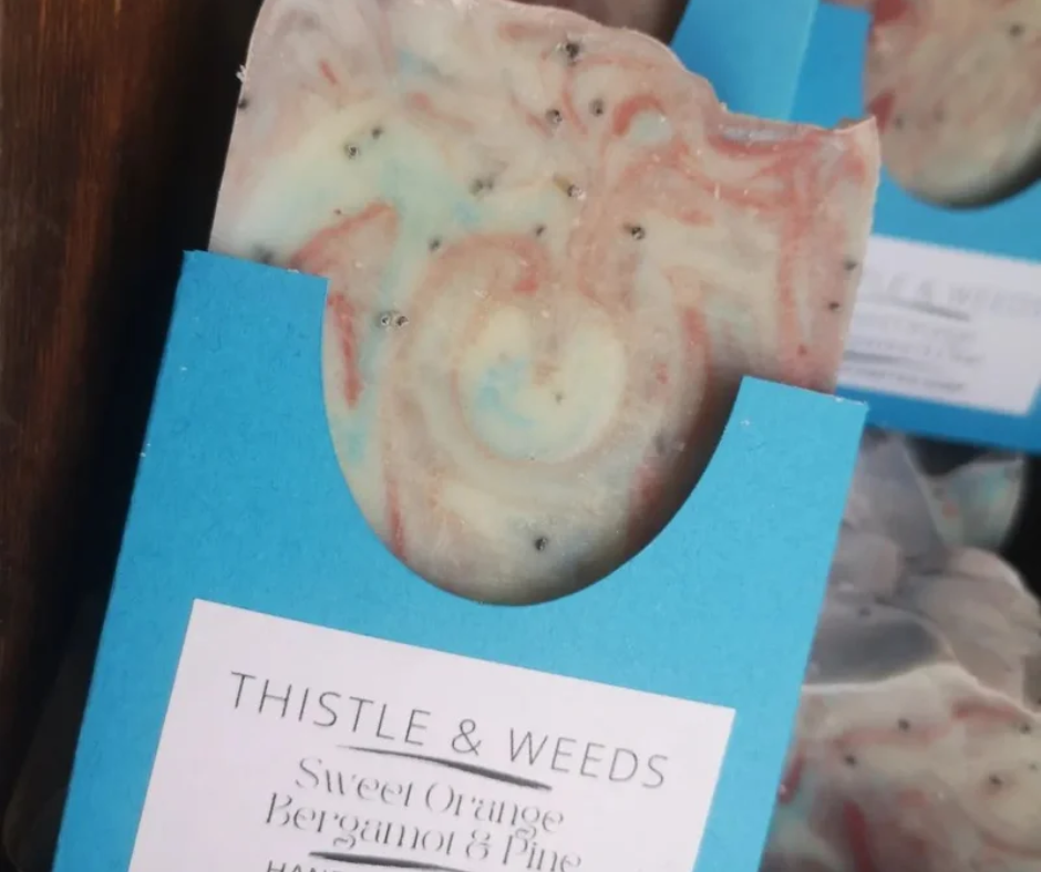 THISTLE AND WEEDS SOAPS - SWEET ORANGE, BERGAMOT & PINE