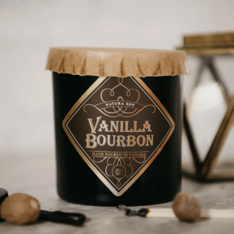 NATURA SOYLIGHTS MAN CANDLE - VANILLA BOURBON