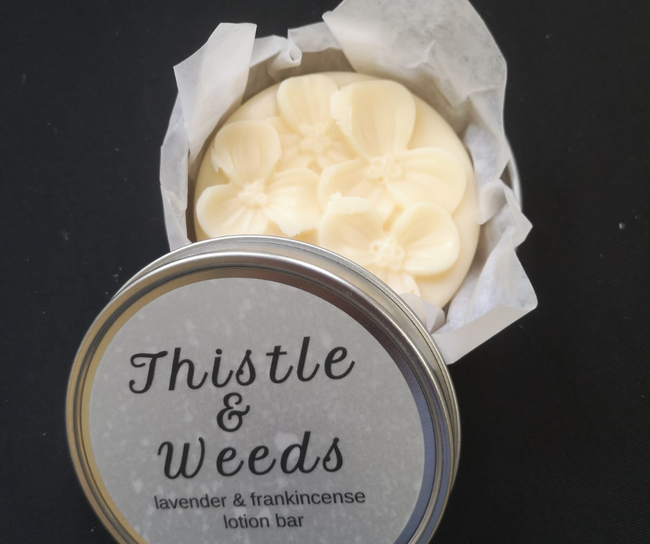THISTLE & WEEDS LOTION BAR - LAVENDER & FRANKINCENSE