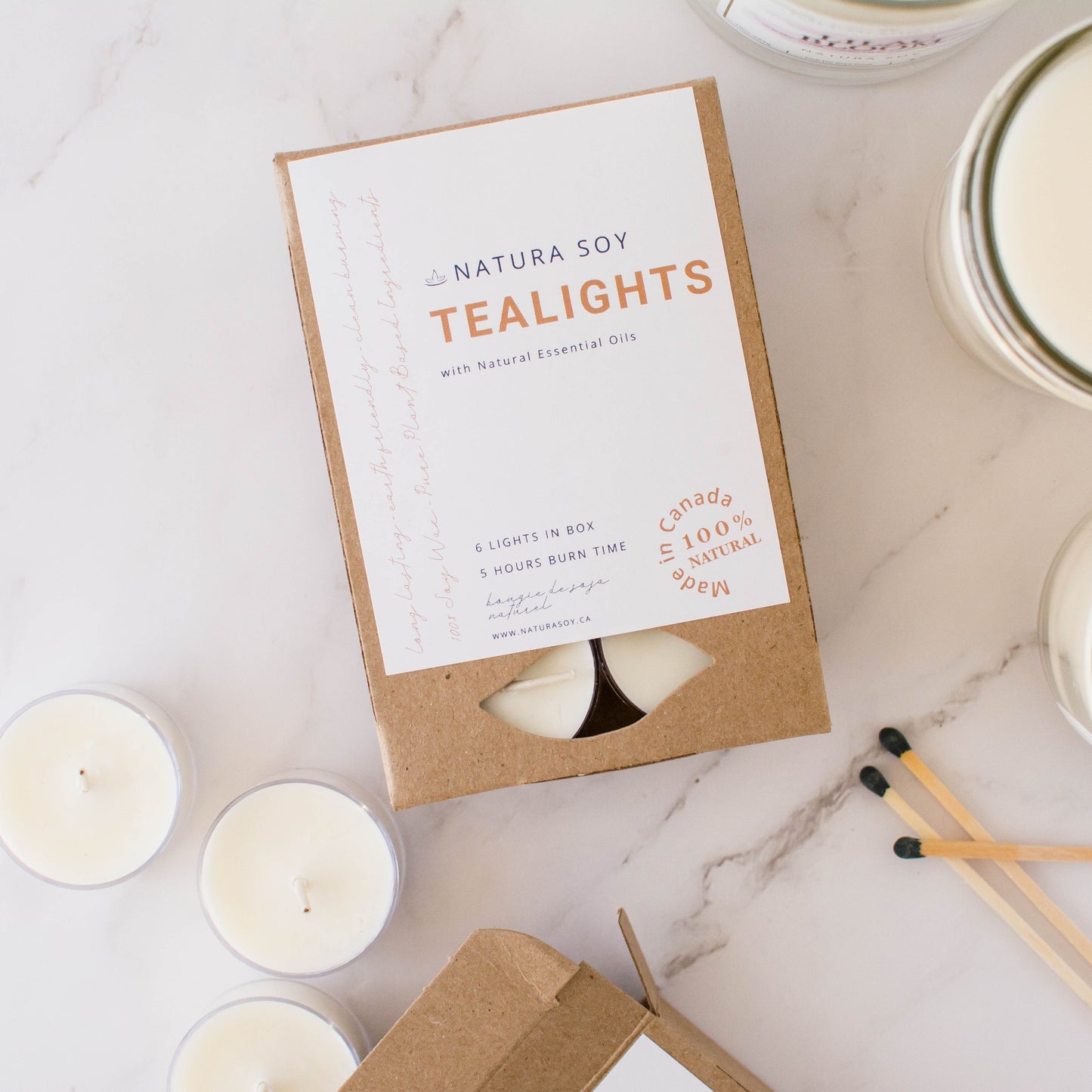 NATURA SOYLIGHTS TEALIGHTS - WHITE SAGE & BERRY