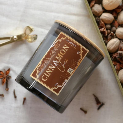 NATURA SOYLIGHTS MAN CANDLE - CINNAMON CHAI