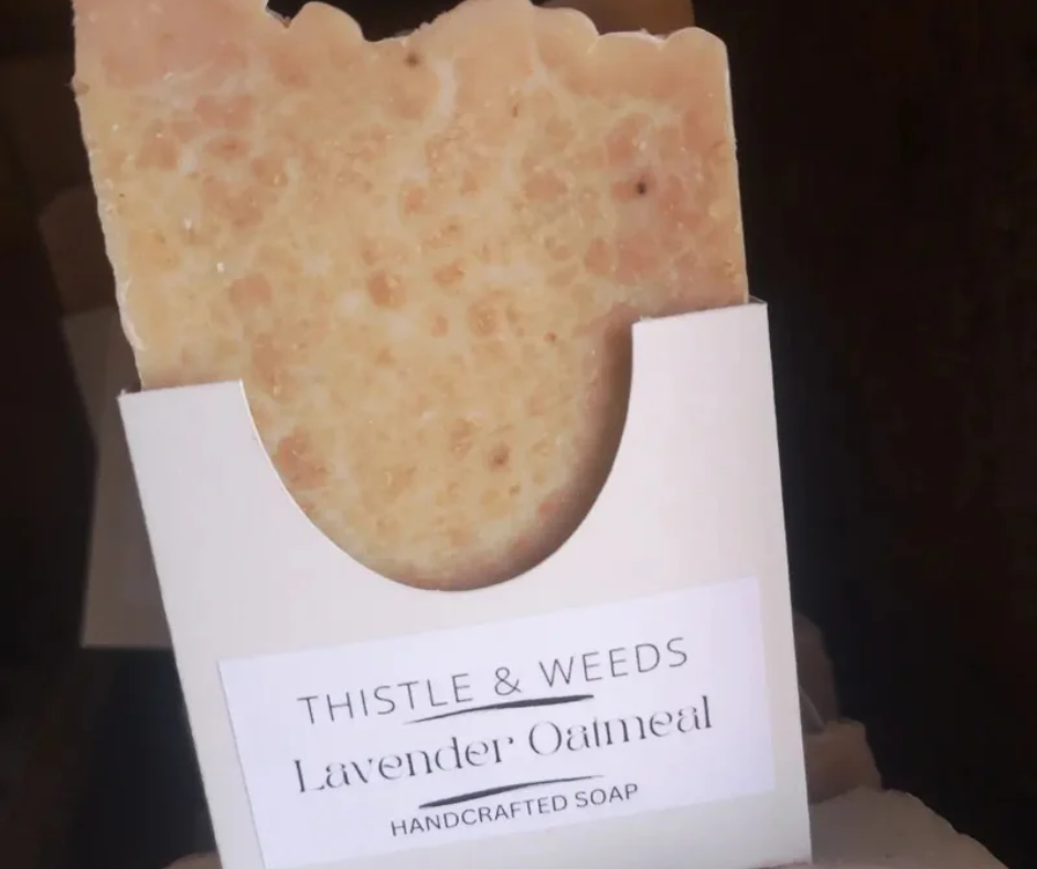 THISTLE AND WEEDS SOAPS - LAVENDER OATMEAL