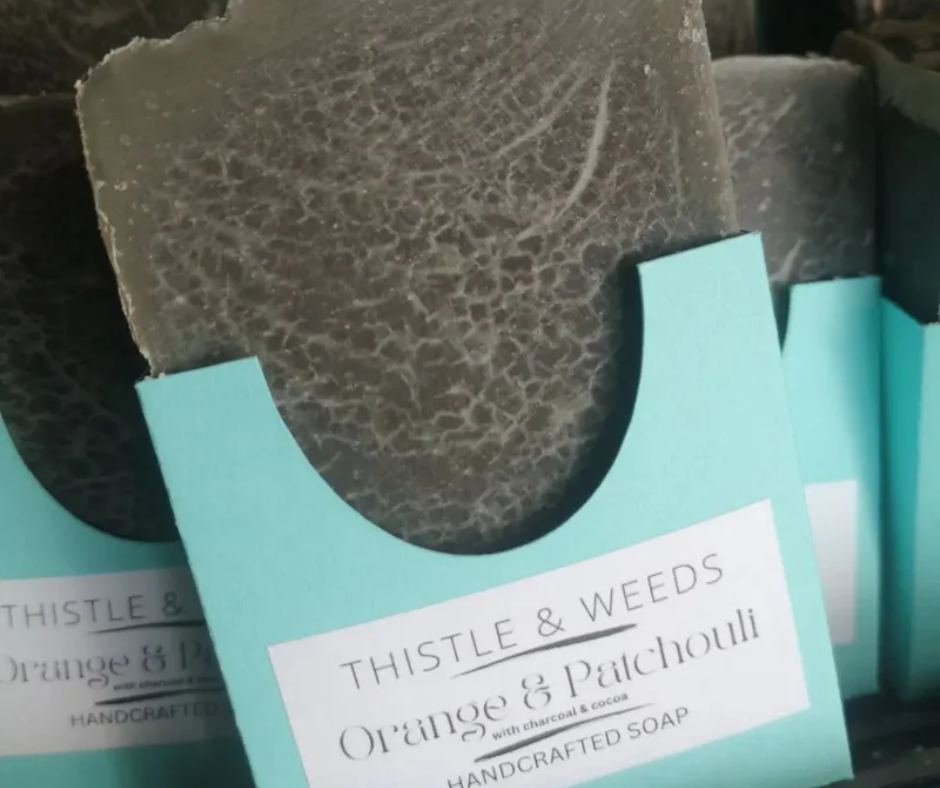 THISTLE AND WEEDS SOAPS - ORANGE & PATCHOULI